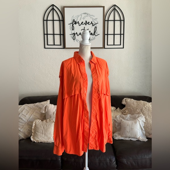 L.L. Bean Button Down Field Shirt Hunter Orange Men’s Size XL Classic Outdoor - Picture 11 of 12